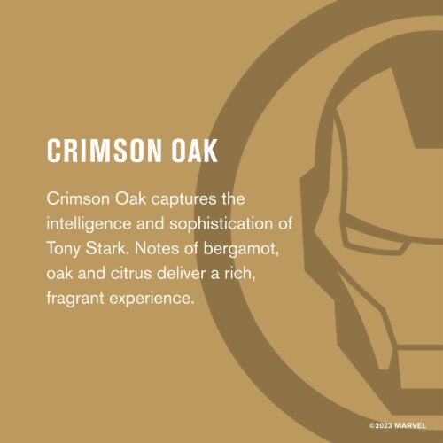 Every Man Jack Mens Deodorant Stick Marvel Iron Man Crimson Oak Aluminum-Free Perspective: left