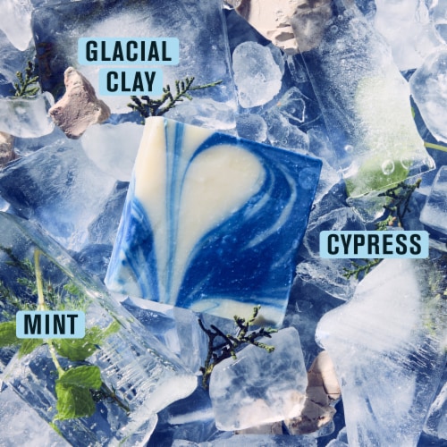 Every Man Jack Mens Cold Plunge Bar Soap, Glacier Bay Perspective: left