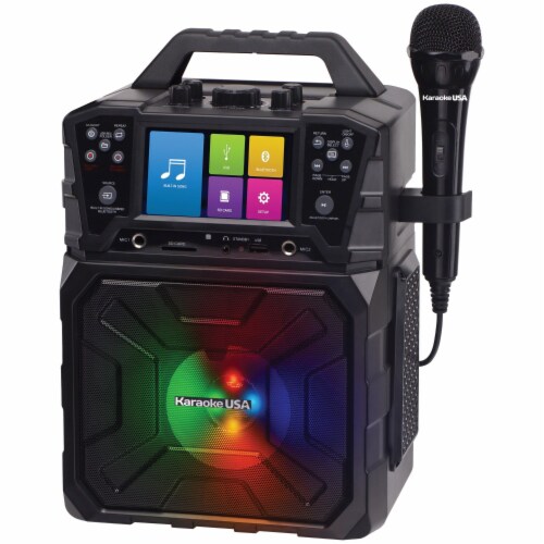 Karaoke USA SD520 MP3 Portable Karaoke System - Black Perspective: left