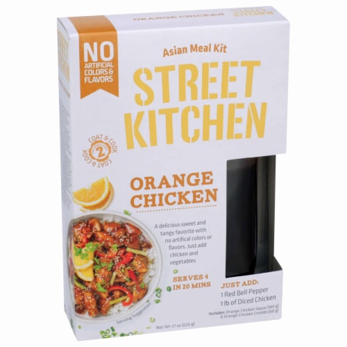 Street Kitchen Orange Chicken Asian Meal Kit Perspective: left