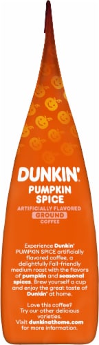 Dunkin'® Donuts Pumpkin Spice Ground Coffee Perspective: left