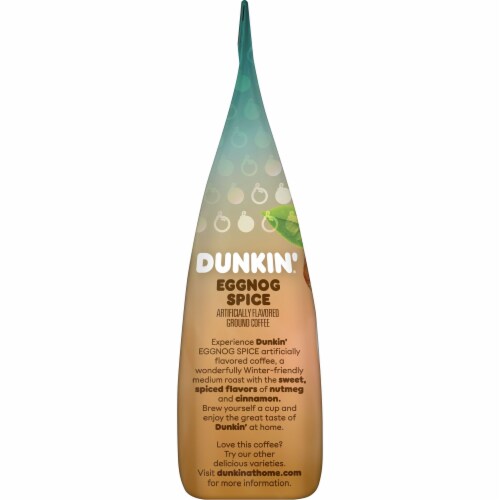 Dunkin'® Eggnog Spice Ground Coffee Perspective: left