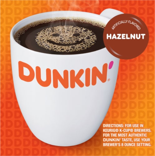 Dunkin'® Hazelnut K-Cup® Coffee Pods Perspective: left