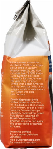 Dunkin'® Espresso-Style Extra Dark Roast Ground Coffee Perspective: left