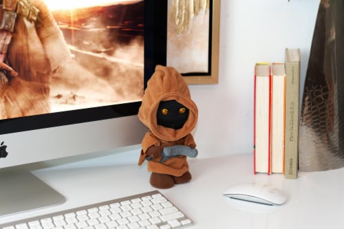 Stuffed Star Wars Plush Toy - 9" Talking Jawa Doll Perspective: left