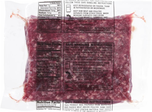 90/10 Grass Fed Ground Beef Perspective: left