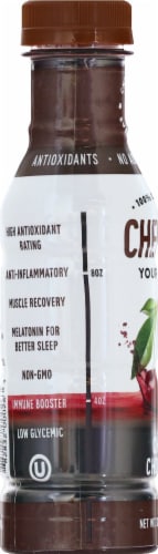 Cherrish Your Health Cherry Chocolate Juice Perspective: left