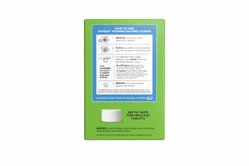 affresh Washing Machine Cleaner Tablets Perspective: left