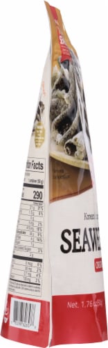 Yang Ban Korean Traditional Original Flavor Seaweed Chips Perspective: left