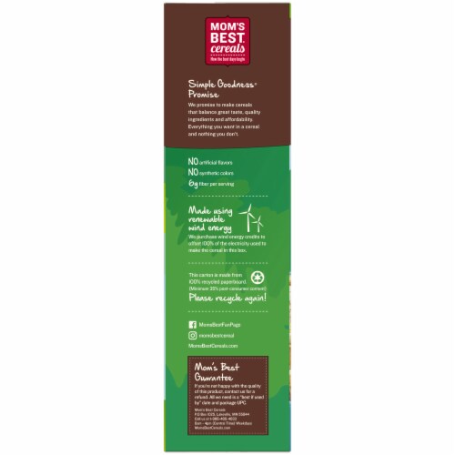 Mom's Best Sweetened Wheatfuls Family Size Cereal Perspective: left