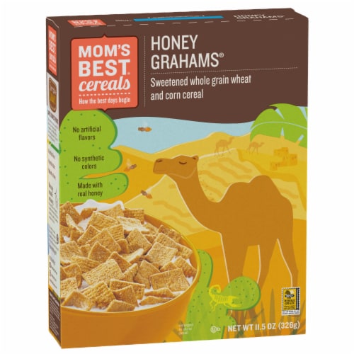 Mom's Best® Honey Grahams Cereal Perspective: left