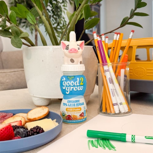 good2grow® Fruit Fusion Organic Low Sugar Juice Bottle Perspective: left