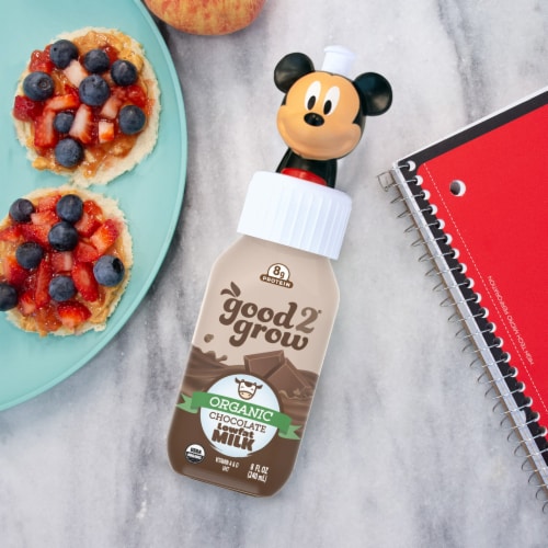 good2grow® 8oz Organic Chocolate Milk Perspective: left