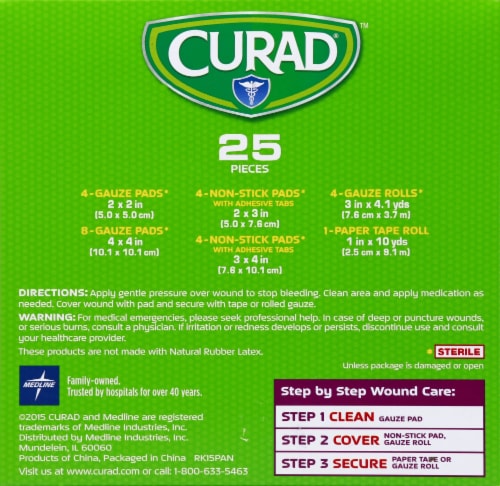 Curad® Wound Care Assorted Gauze Perspective: left