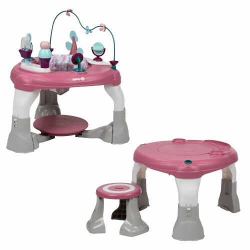 Safety 1St® Grow And Goᵀᴹ 4-In-1 Stationary Activity Center In Pink Perspective: left