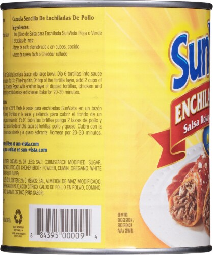 Sun Vista® Mild Red Enchilada Sauce Perspective: left