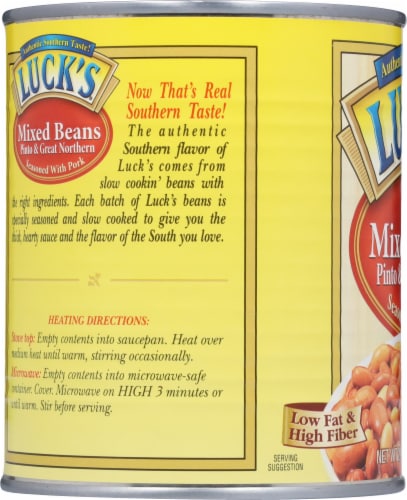 Luck's Pinto & Great Northern Mixed Beans Perspective: left