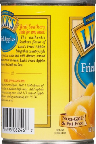 Luck's Fat Free Fried Apples Perspective: left