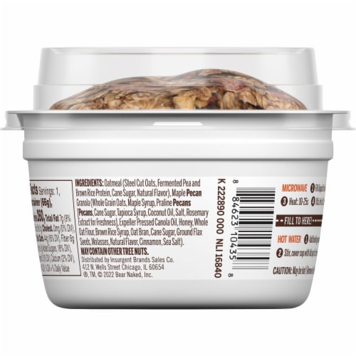 Bear Naked Maple Pecan Granola and Steel Cut Oatmeal Perspective: left