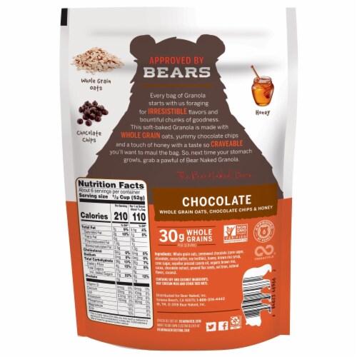 Bear Naked® Chocolate Granola Perspective: left
