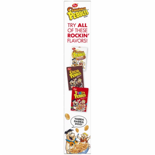 Post® Cinnamon Pebbles™ Cereal Perspective: left