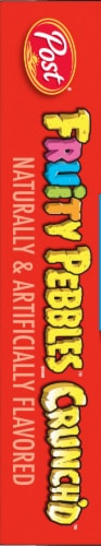 Post® Fruity Pebbles™ Crunch'd with Rockstar Shapes Cereal Perspective: left