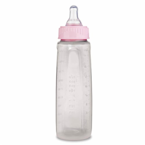 First Essentials by Nuk Clear View Bottle, 9Oz, 3Pk, Medium Flow White 9Oz Perspective: left