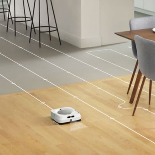iRobot Braava m6 Bagless Cordless Standard Filter WiFi Connected Rechargeable Sweeper Perspective: left