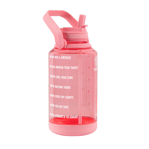 Takeya® Tritan Motivate Sport Bottle - Flutter Pink Perspective: left