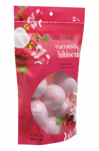 Bodycology Coconut Hibiscus Bath Fizzes Perspective: left