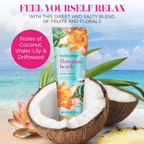 Bodycology® Hawaiian Beach Body Cream Perspective: left