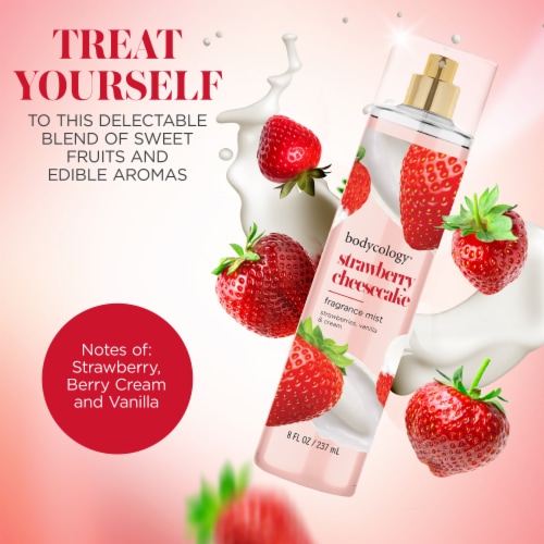 Bodycology® Strawberry Cheesecake Fragrance Mist Perspective: left