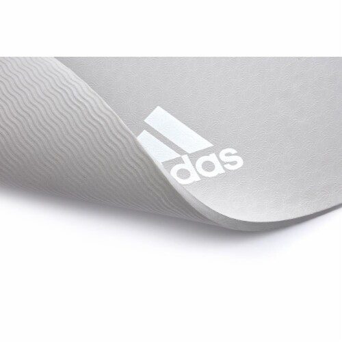 Adidas Universal Exercise Home Gym Non Slip Fitness Yoga Mat 8mm Thick Grey 1 Piece Mariano s