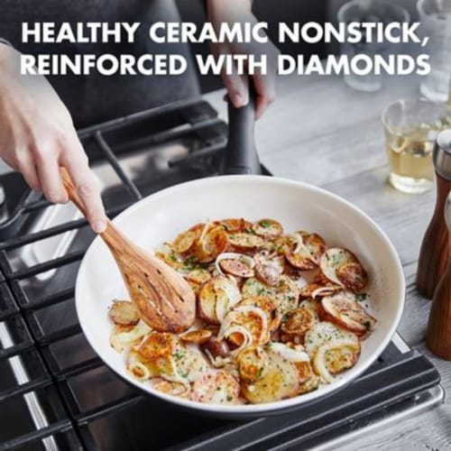 GreenPan™ Rio Frying Pan Ceramic Non Stick - Black Perspective: left