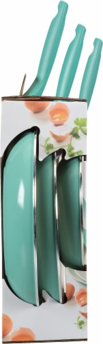 GreenPan Rio Frying Pan Set Healthy Ceramic Non Stick -Turquoise Perspective: left