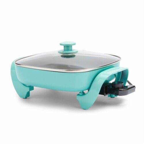 GreenLife Healthy Ceramic Non Stick Electric Healthy Power 5-in-1 Skillet - Turquoise Perspective: left