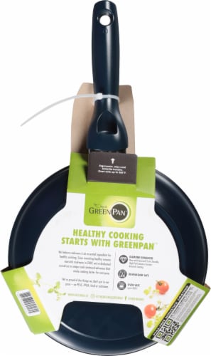 GreenPan™ 8-Inch Ceramic Frying Pan and Silicone Spatula Set - Navy Perspective: left