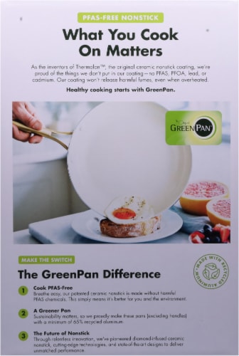 GreenPan Studio Ceramic Non-Stick Cookware Set - Linen Perspective: left