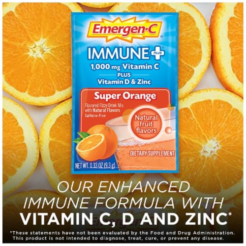 Emergen-C Immune+ Vitamin C Powder Perspective: left