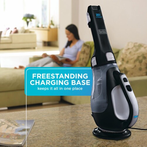 Black + Decker Quick Clean Lithium Hand Vacuum White