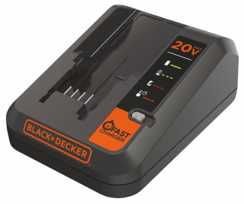 BLACK + DECKER MAX 12-20 Volt Lithium Fast Battery Charger Perspective: left