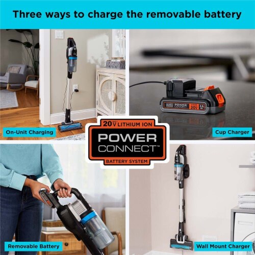 BLACK+DECKER POWERSERIES Extreme MAX 20V MAX* Cordless Stick Vacuum  (BHFEB520D1), 1 - Kroger