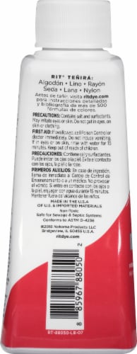 Rit® All Purpose Liquid Dye - Scarlet Perspective: left