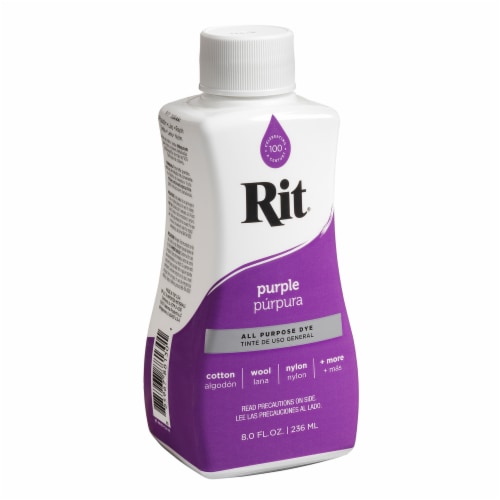 Rit Dye Multi-Purpose Liquid 8 OZ. | Great for Clothing, Accessories,  Décor, and Much More | 2-Pack, Purple