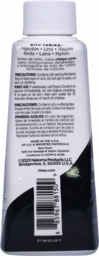 Rit Dye 88150 All Purpose Liquid Dye Black 8 fl oz