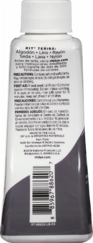 Rit® All Purpose Liquid Dye - Charcoal Gray Perspective: left