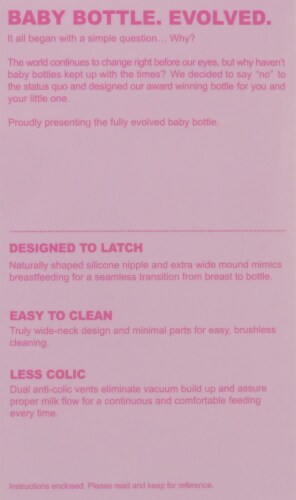 Comotomo® Baby Bottles Twin Set - Pink Perspective: left