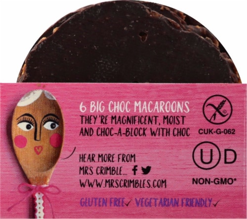 Mrs Crimble's Gluten Free Chocolate Coconut Macaroons Perspective: left