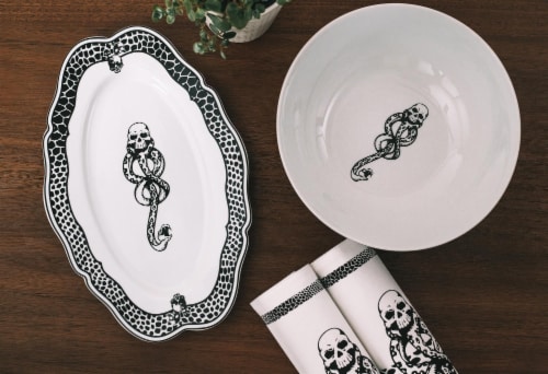 Harry Potter Voldemort Death Eater Ceramic Large Serving Platter