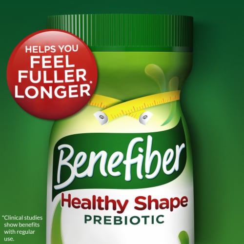 Benefiber Healthy Shape Prebiotic Fiber Digestive Health Supplement Powder Perspective: left